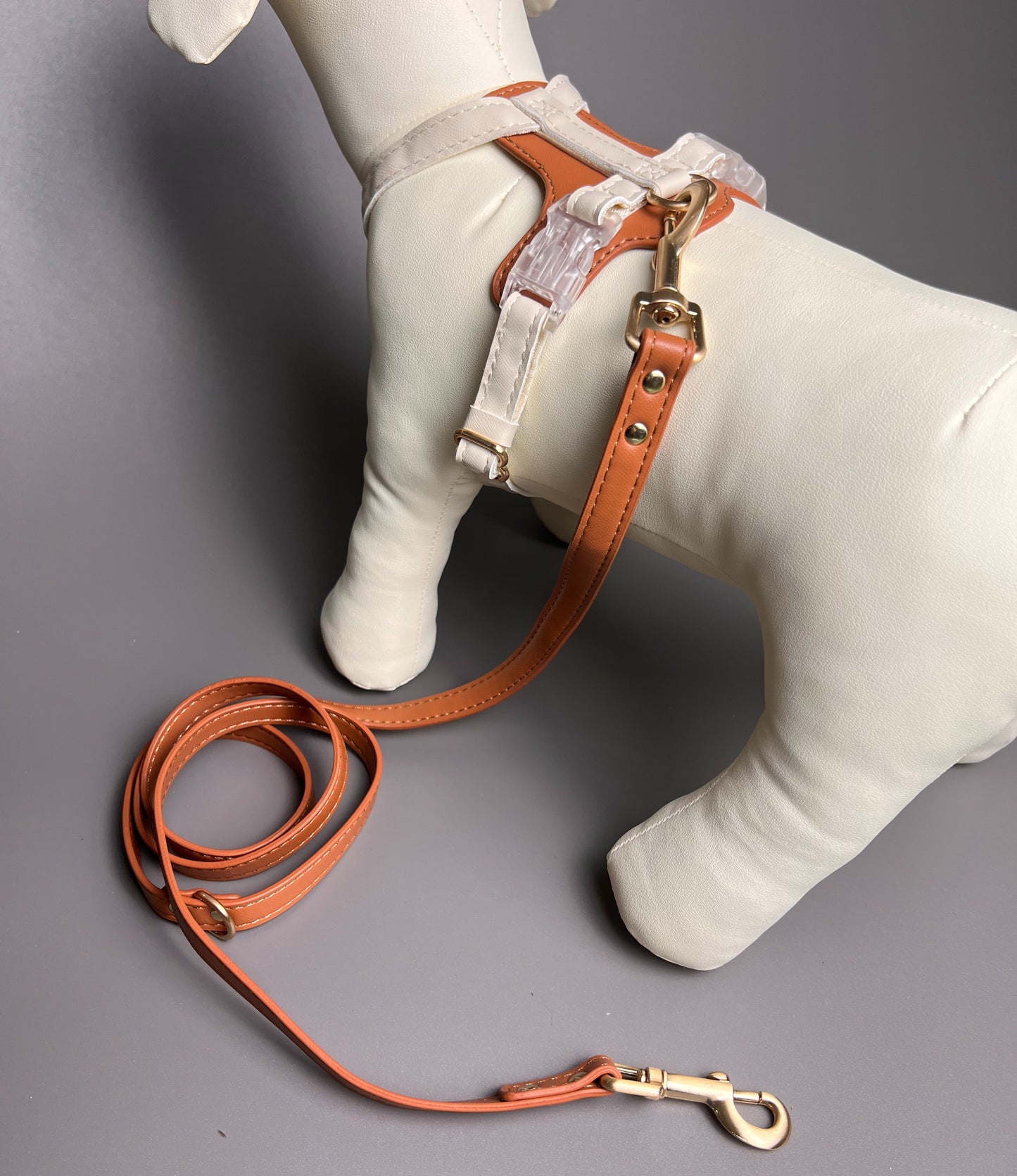 Anti-Escape Leather Cat Harness Set - Leather Soft Adjustable, Waterproof, Lightweight Vest for Cats and Small Dogs