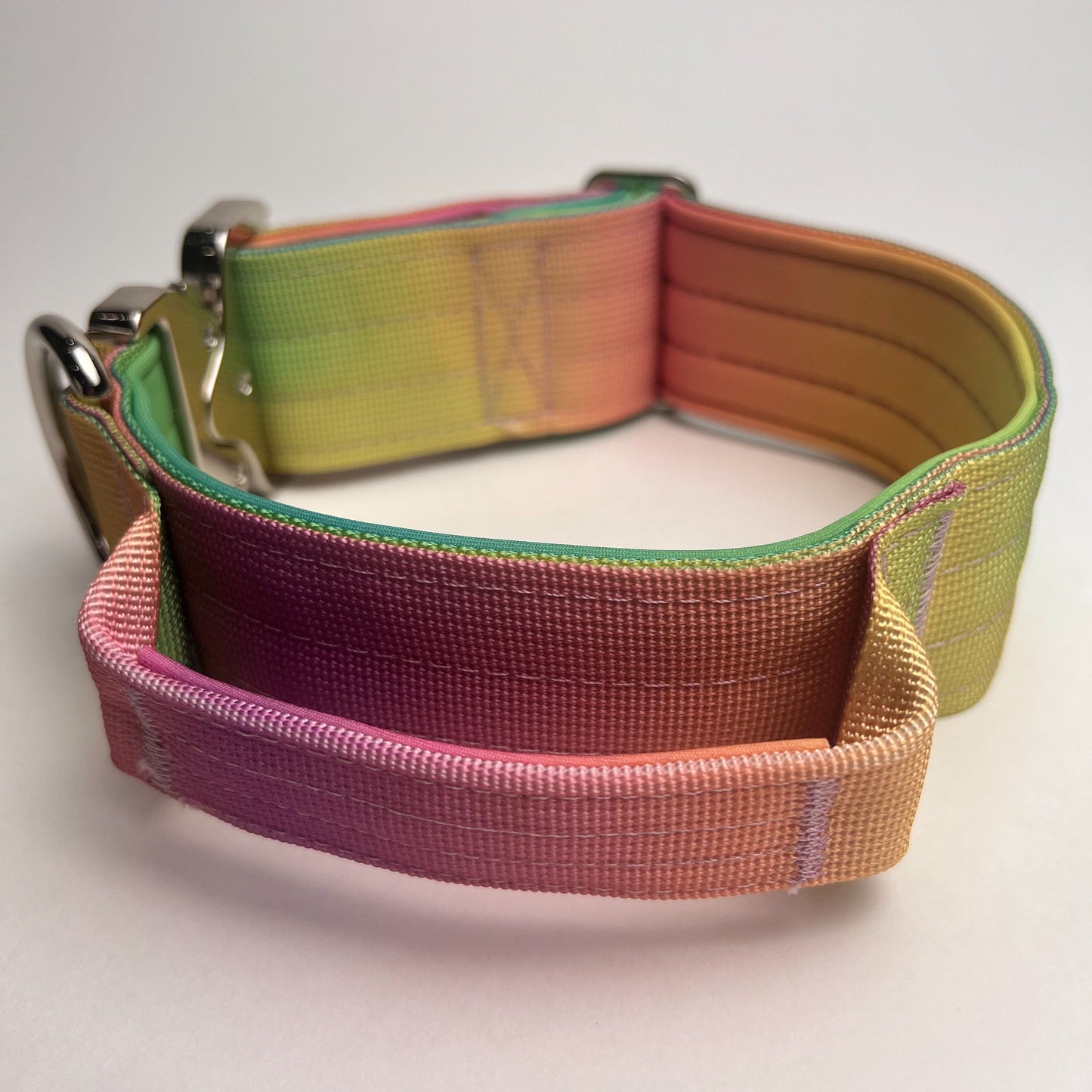 Tactical dog collar and leash set High-strength nylon + neoprene Collar width 5cm Maximum bearing force of 400kg Suitable for medium and large dogs