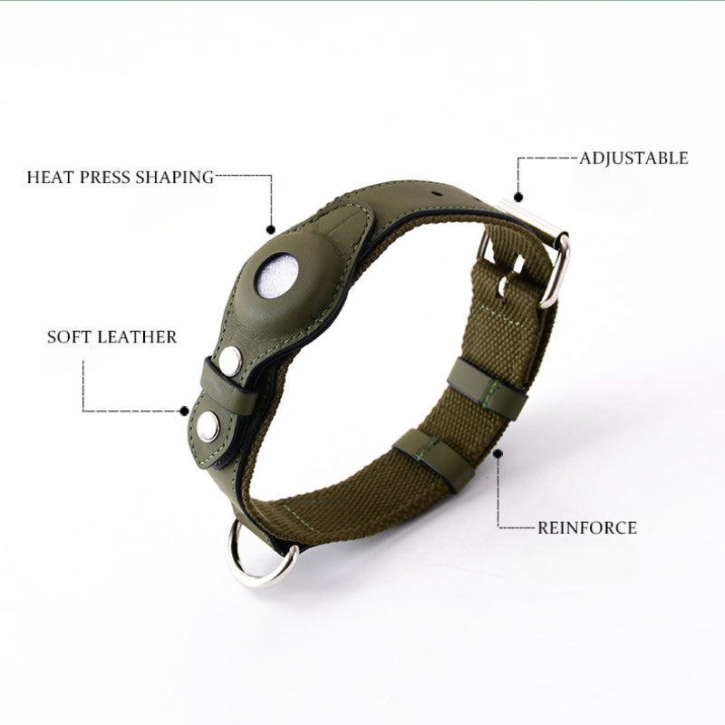 Soft Leather Pet Collar for Medium and Large Dogs
