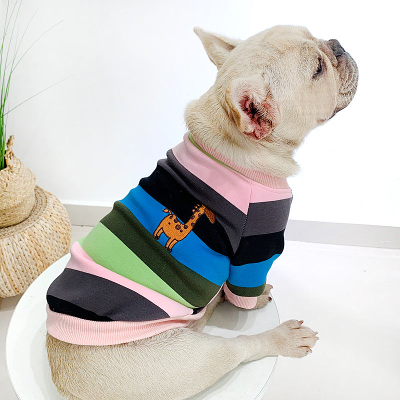 Plüschiges, warmes Sweatshirt für kleine Hunde, passende Kleidung für Haustier und Besitzer