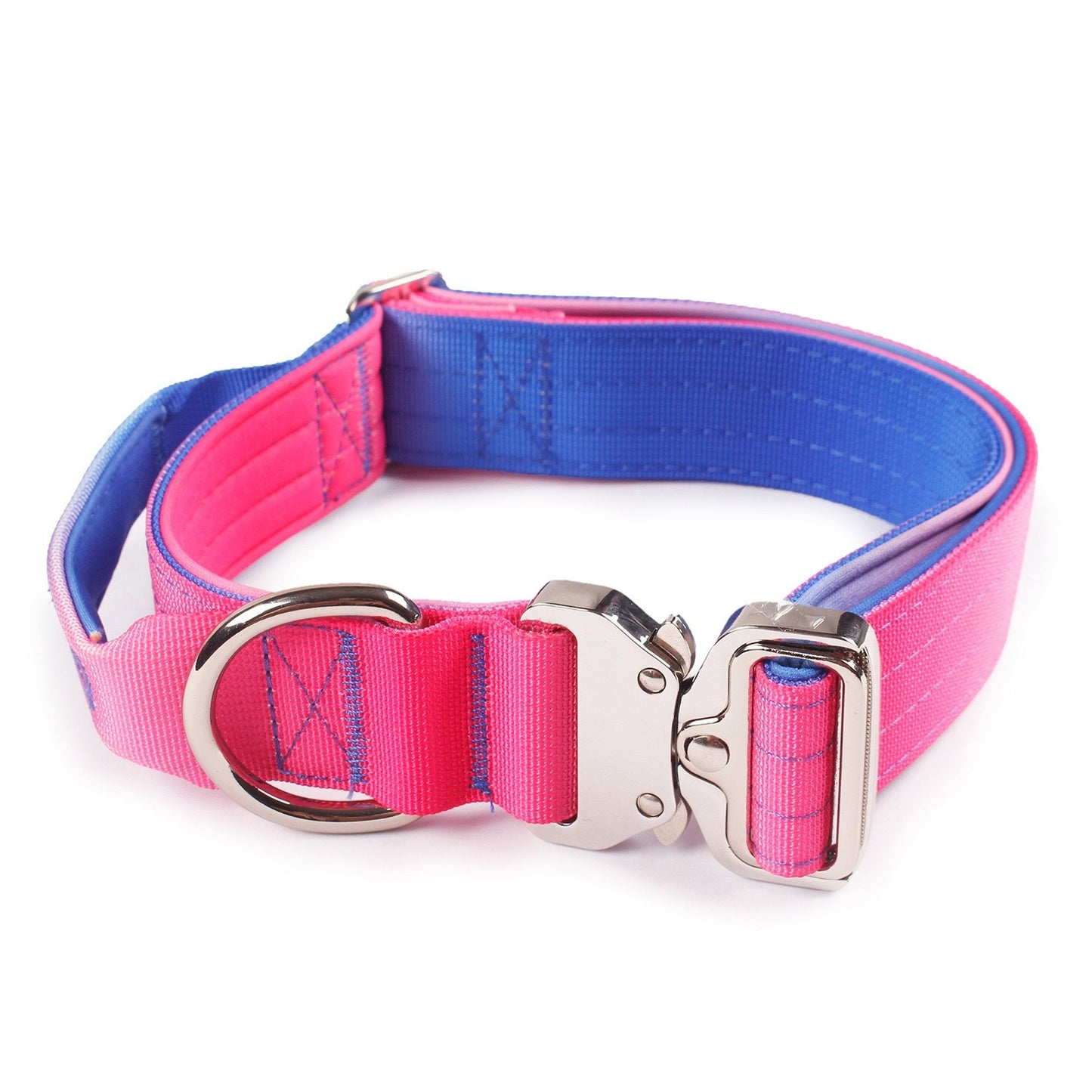 Tactical dog collar and leash set Explosion-proof dog training collar Collar width 5cm Maximum load 400kg Suitable for medium and large dogs