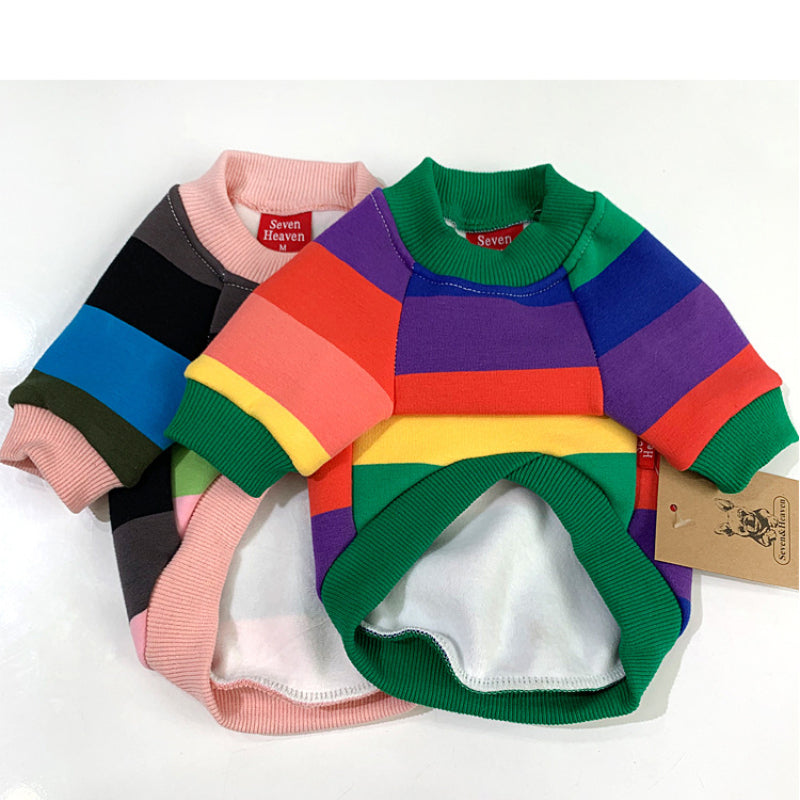 Plüschiges, warmes Sweatshirt für kleine Hunde, passende Kleidung für Haustier und Besitzer