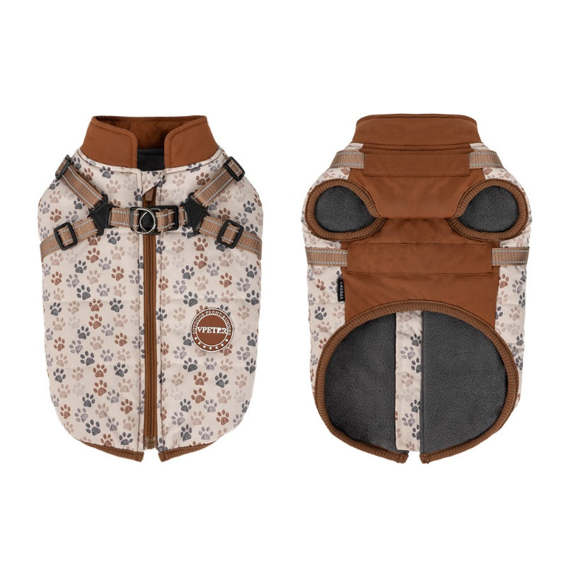 Winter cotton coatdog jackettraction jacket for small and medium-sized dogs