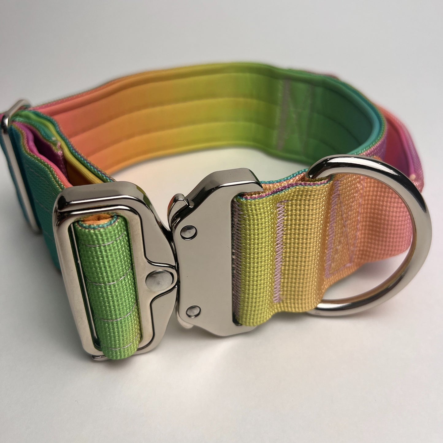 Tactical dog collar with leash set Collar width 5cm Maximum load 400kg, lined with comfortable rubber Suitable for medium and large dogs