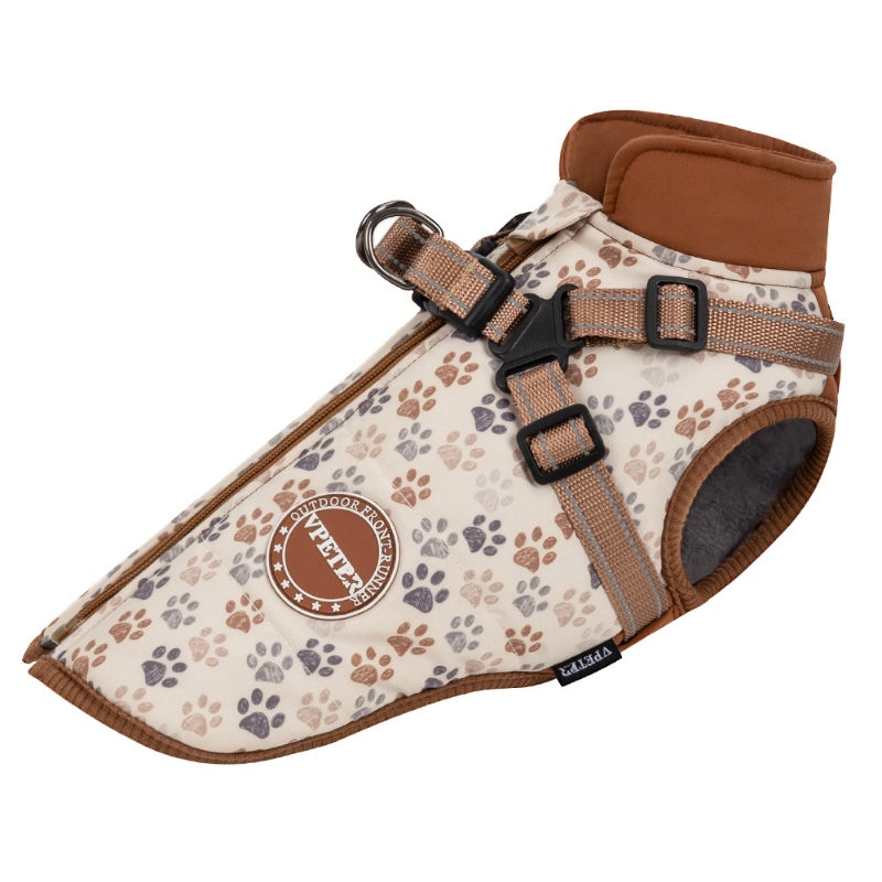 Winter cotton coatdog jackettraction jacket for small and medium-sized dogs