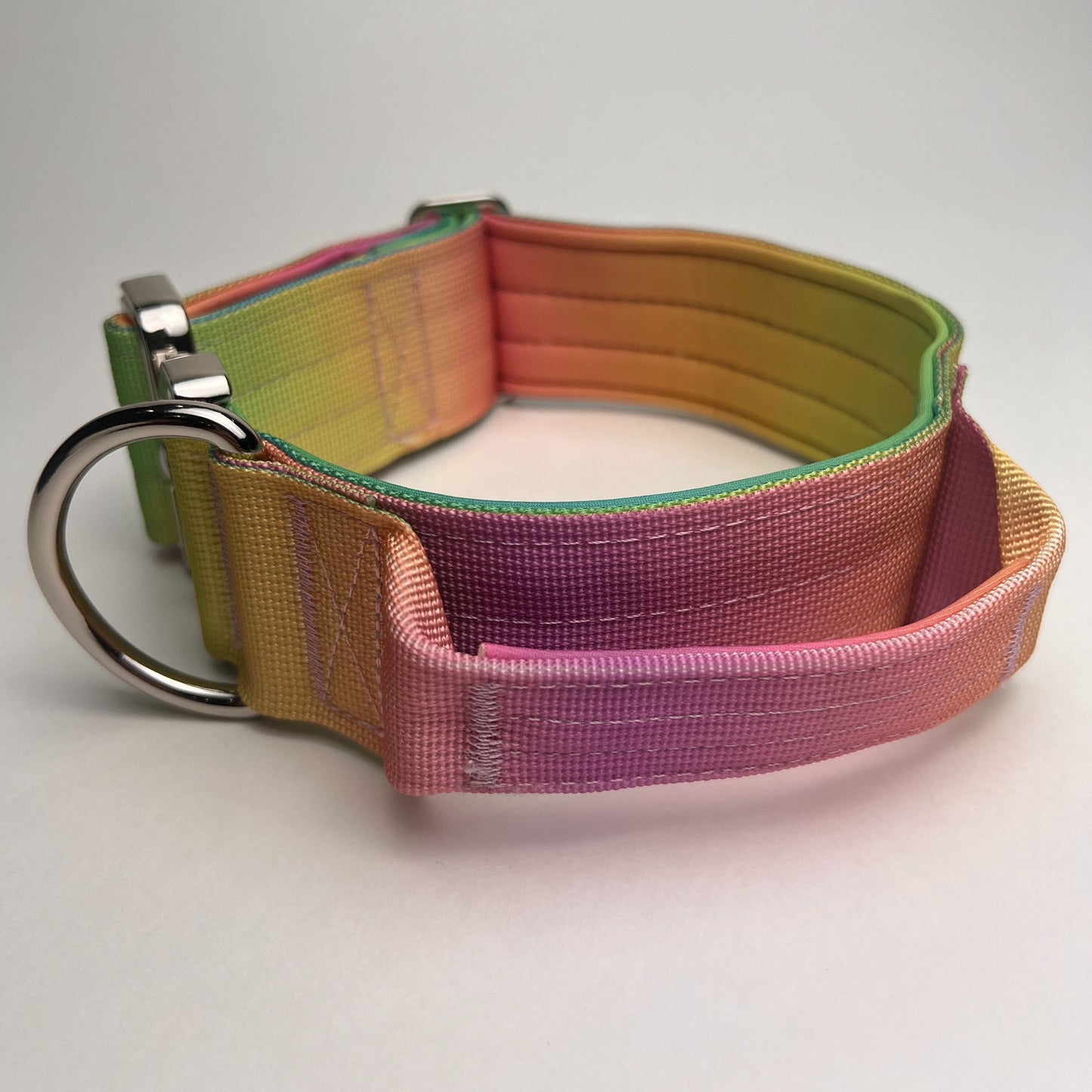 Tactical dog collar with leash set Collar width 5cm Maximum load 400kg, lined with comfortable rubber Suitable for medium and large dogs