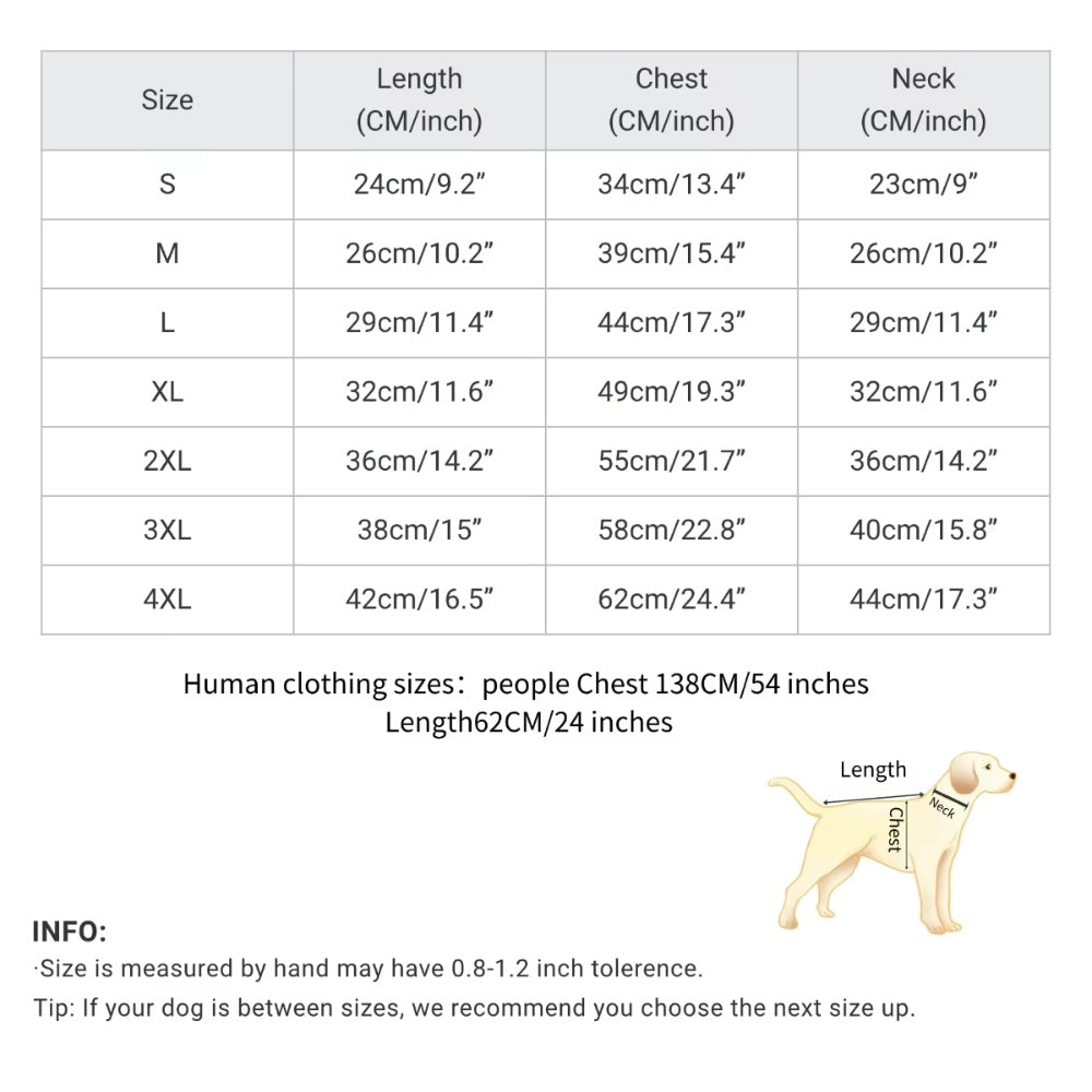 Matching human and pet apparel Matching clothing for small and adult dogs Embroidered text, fashionable sweatshirt for travel