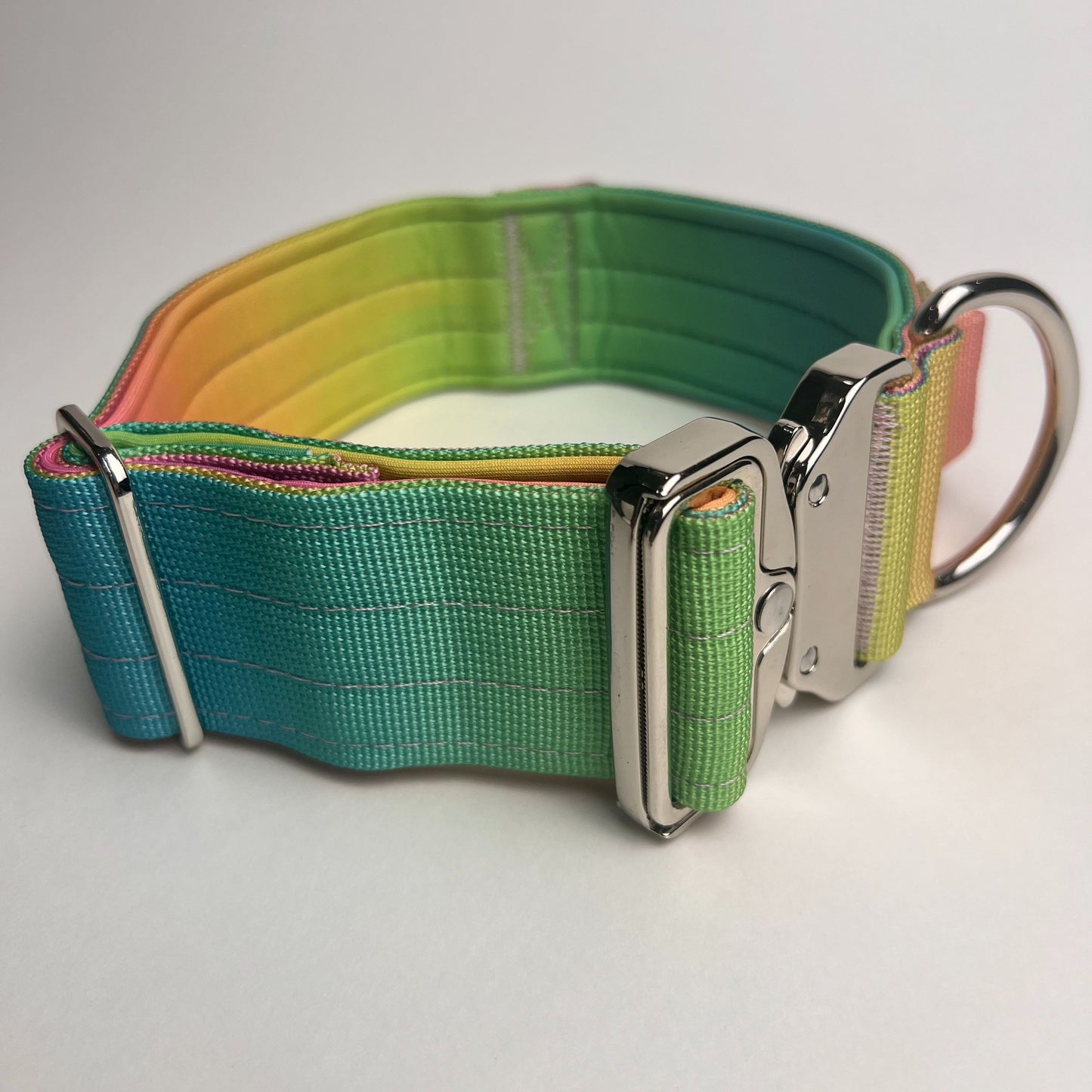 Tactical dog collar with leash set Collar width 5cm Maximum load 400kg, lined with comfortable rubber Suitable for medium and large dogs