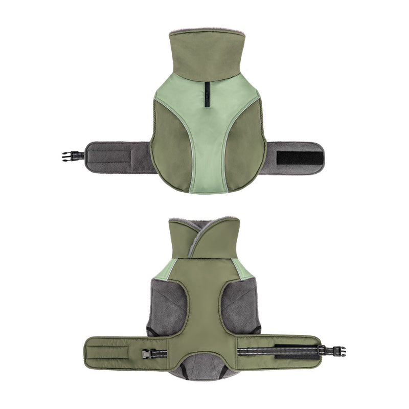 Hunde Winter Dicke Jacke Hohe Kragen Warm Reflektierende Kleine und Mittlere Hunde