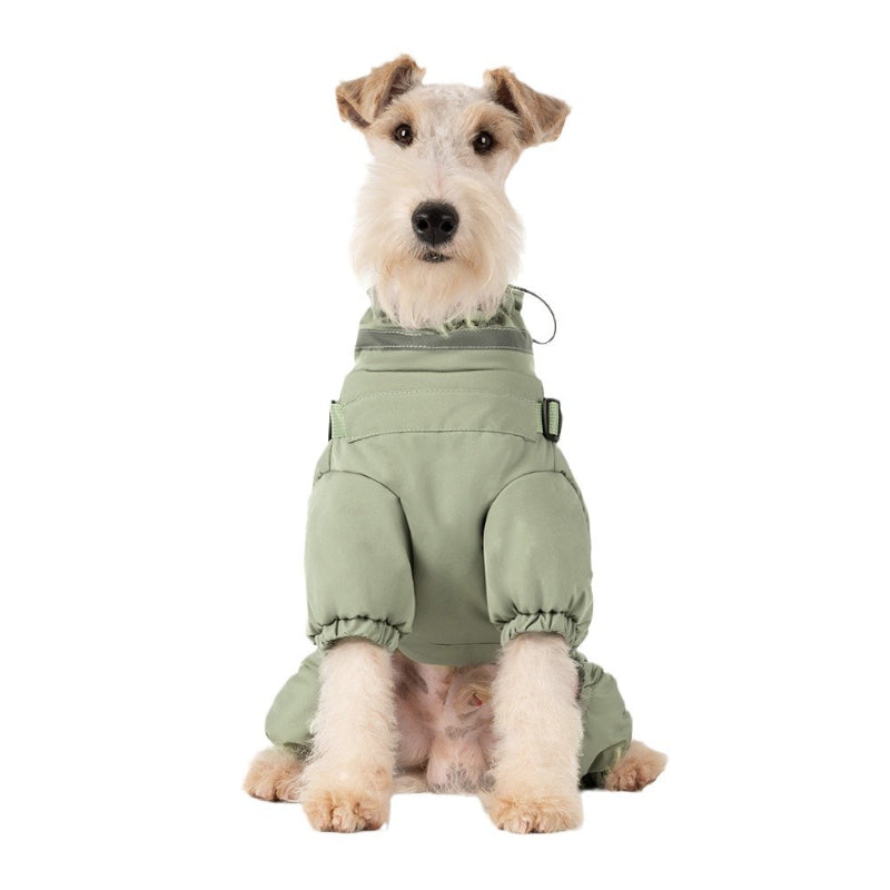 Hunde-Winterjacke, warm und wasserdicht, verstellbares Geschirr, kleine und mittelgroße Hunde
