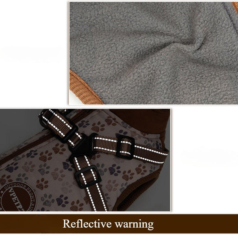 Winter cotton coatdog jackettraction jacket for small and medium-sized dogs