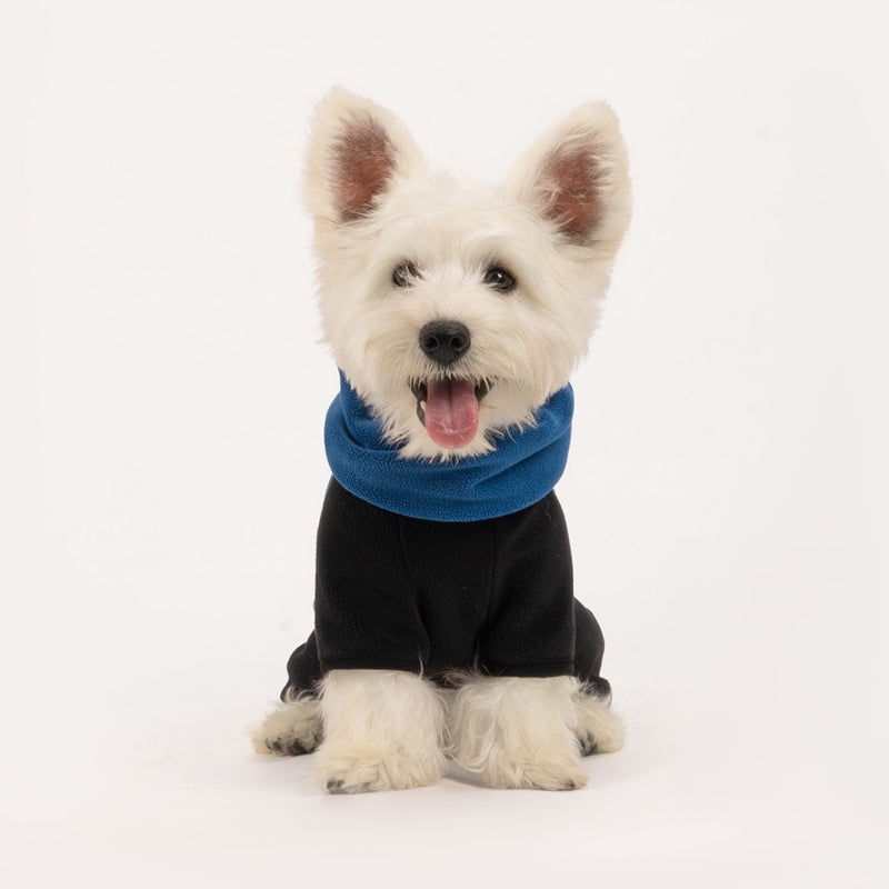 Warmer Vierbeinmantel für Hunde, Polarfleece, abnehmbarer Kragen