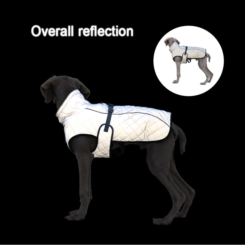 Große hund outdoor winter jacke ganzkörper reflektierende wasserdichte warm