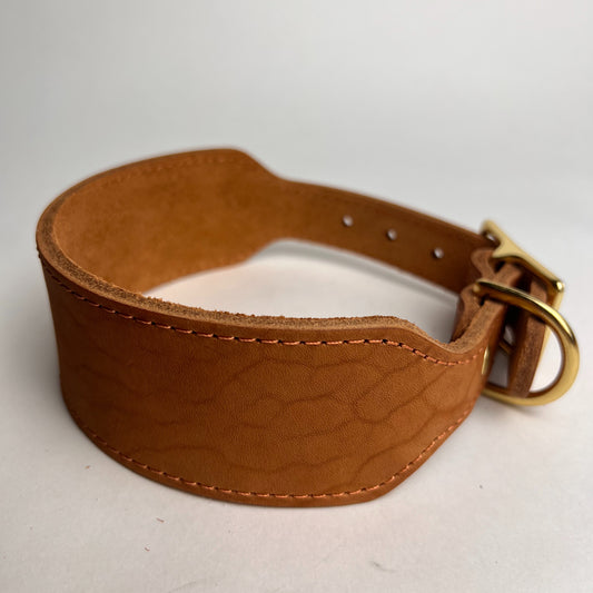 Anti-Pull Greyhound Leather Collar Natural leather soft and skin friendly