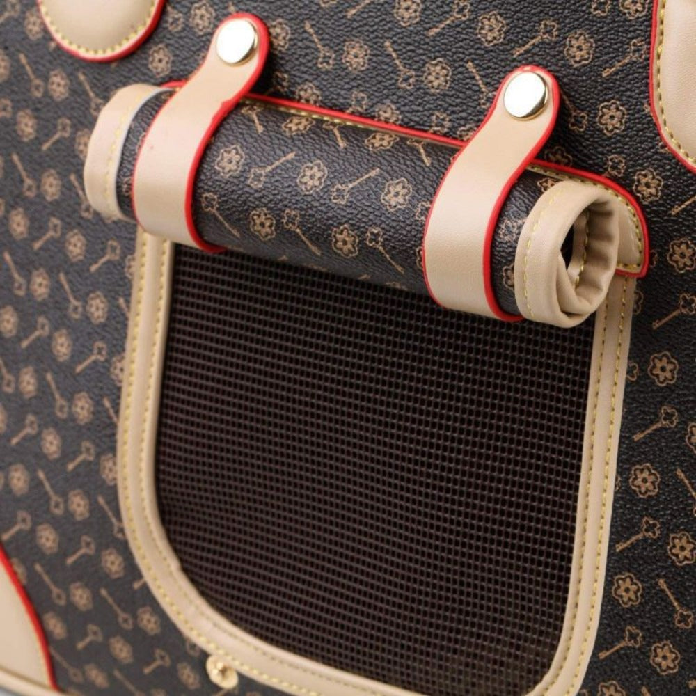Pet charter car carrying pet bag Multi functional car rear seat dog bag Breathable PVC for small dogs and cats