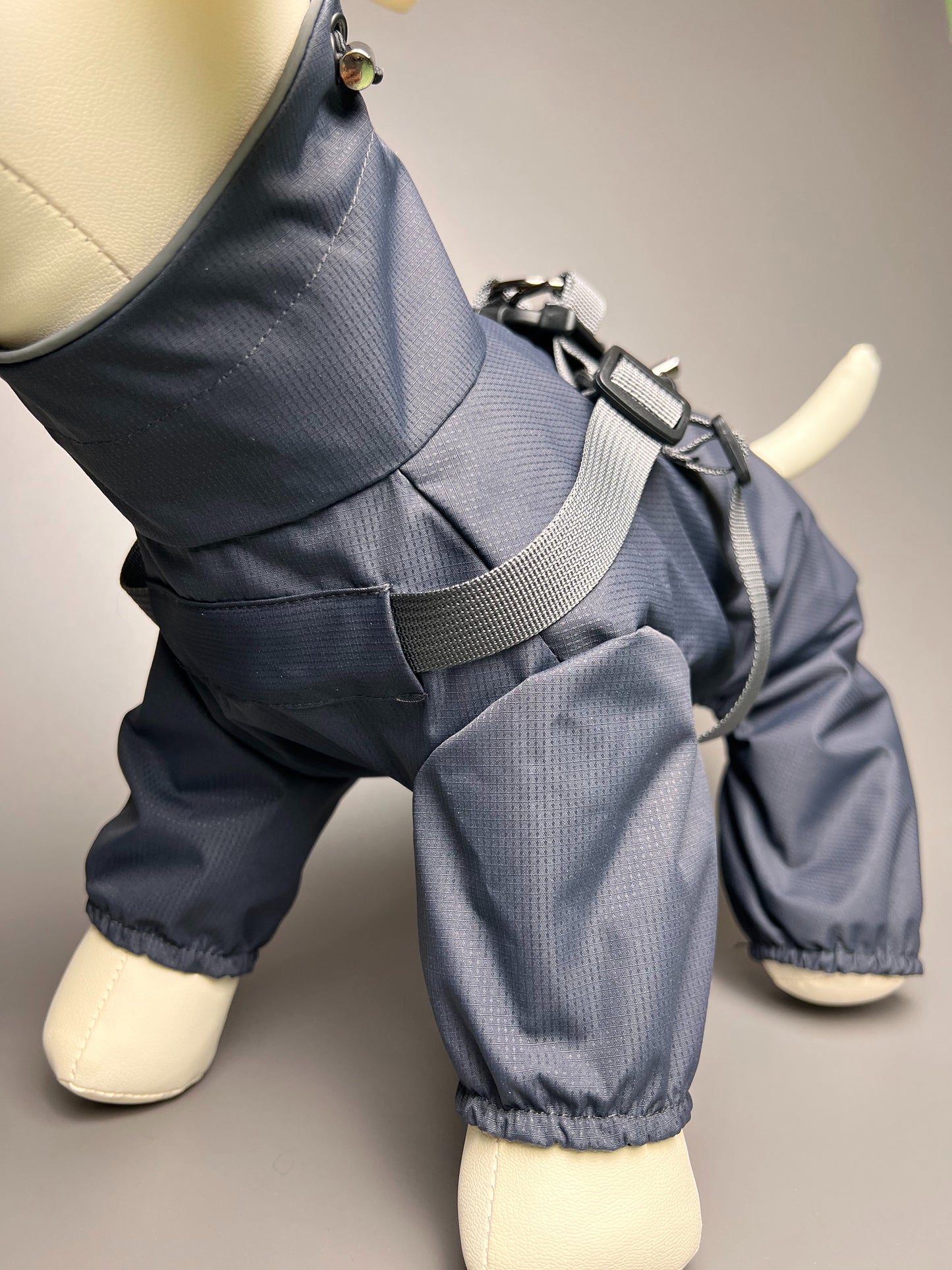 Waterproof dog raincoat | Four-legged chest-back design | Adjustable dog jacket | Reflective at night | All sizes of dogs S-6XL