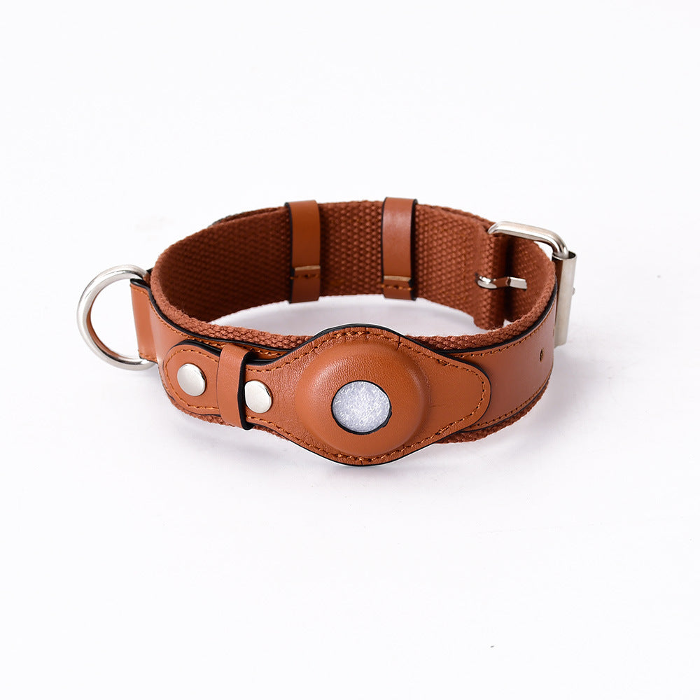 Soft Leather Pet Collar for Medium and Large Dogs