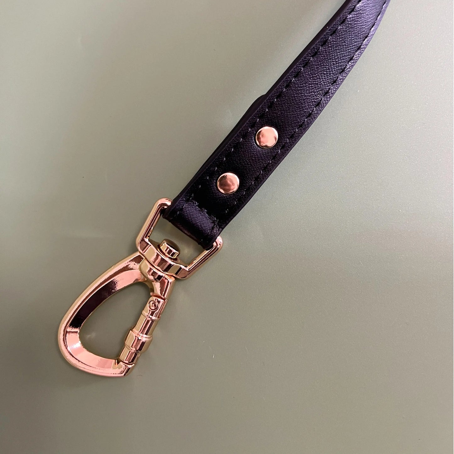 Leather dog harness set with drawstring poop bag - waterproof, adjustable, soft and comfortable for small and medium-sized dogs
