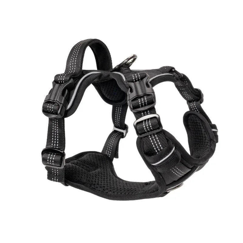 Explosion-proof dog chest harness Breathable vest-style traction rope Adjustable reflective dog harness dog accessories