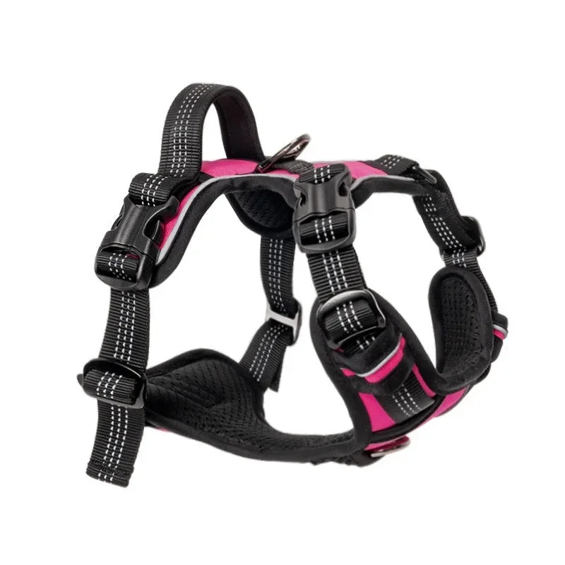 Explosion-proof dog chest harness Breathable vest-style traction rope Adjustable reflective dog harness dog accessories