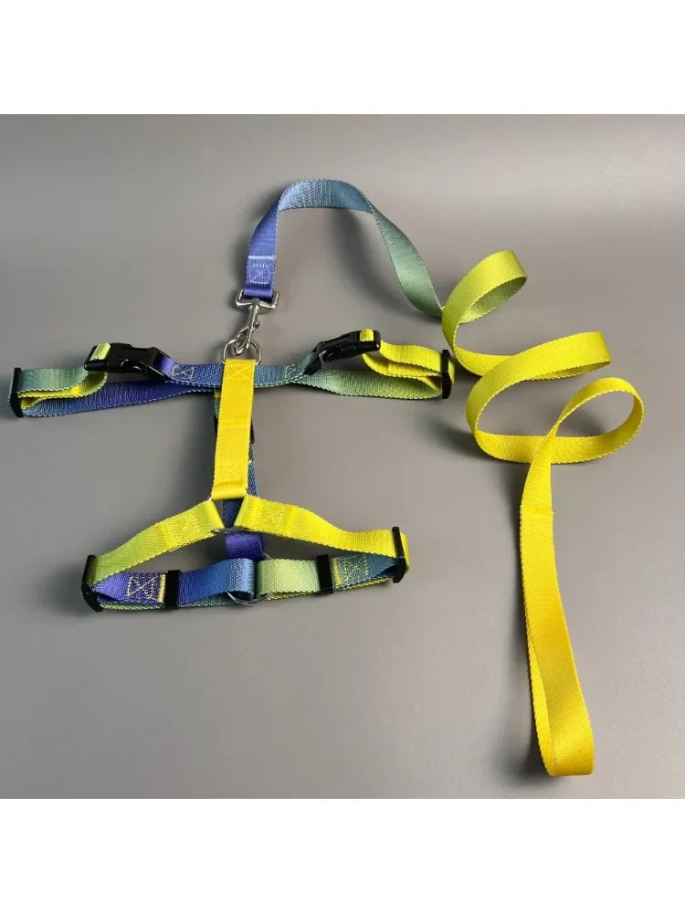 Dog chest harness cover includes a traction rope, waterproof nylon, anti slip, lightweight,for all types of dogs to walk