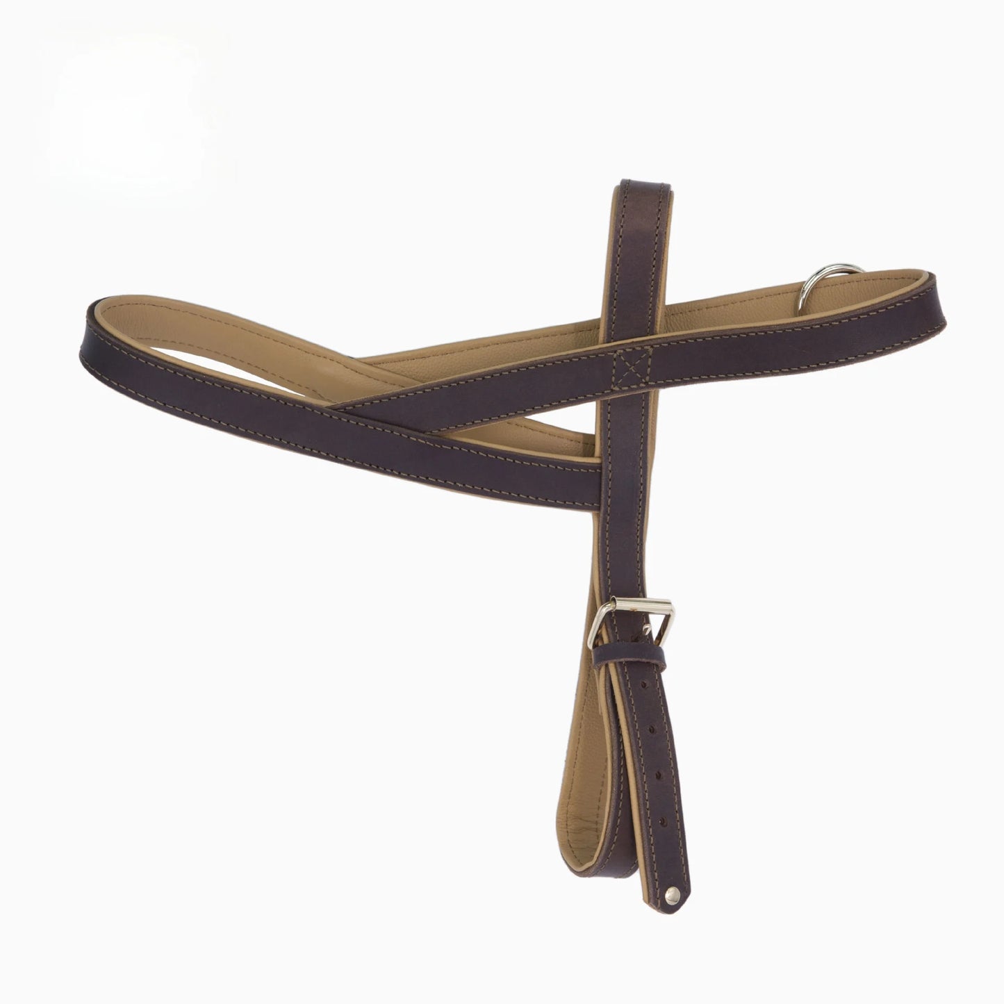 Double leather harness Saddle design Top cowhide dog harness Durable leather traction harness for large dogs