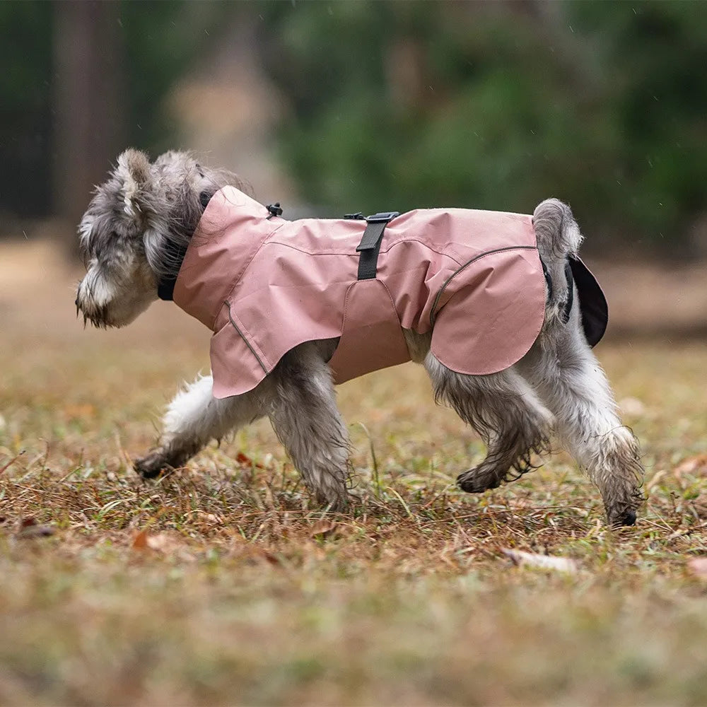 Four Seasons Dog Raincoat Adjustable Waterproof High Quality Waterproof Fabric Suitable for Teddy Bichon Small and Medium Dogs