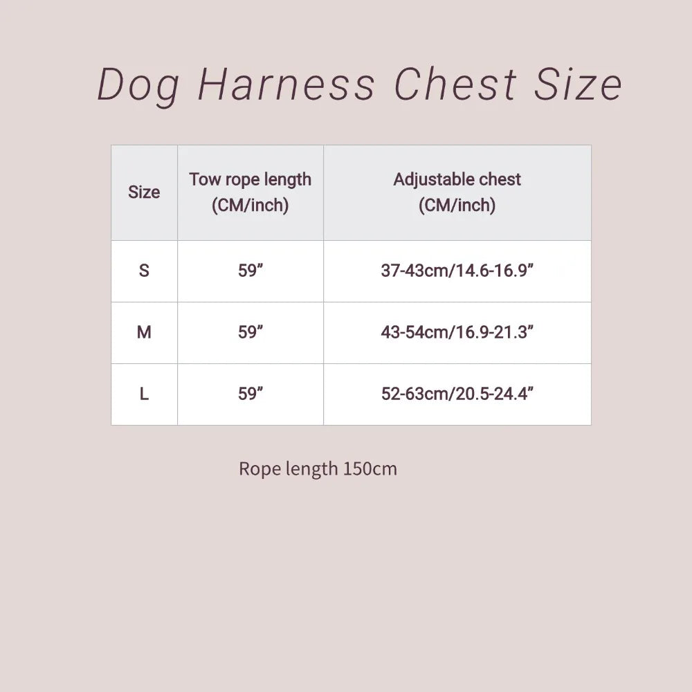 Leather dog harness set with drawstring poop bag - waterproof, adjustable, soft and comfortable for small and medium-sized dogs