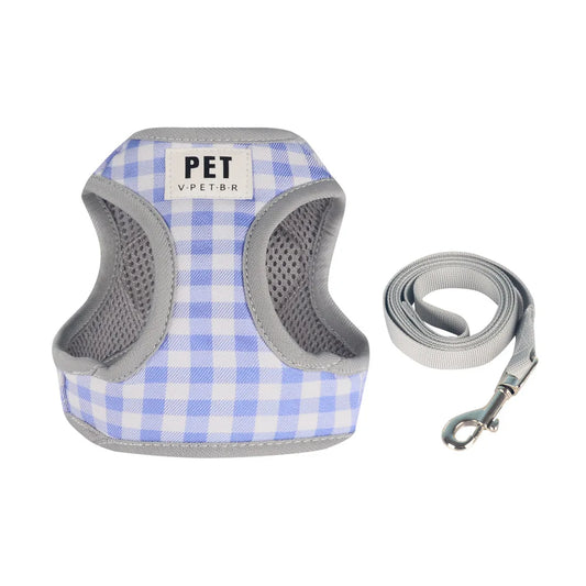 dog harness set Small dog chest and back integrated traction rope breathable pet supplies for walking outside suitable for kittens and puppies