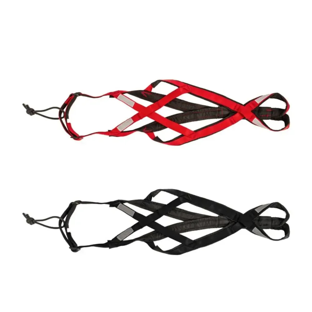 Sled dog training harness with anti-explosion adjustable leash | Suitable for medium and large husky dogs, reflective waterproof