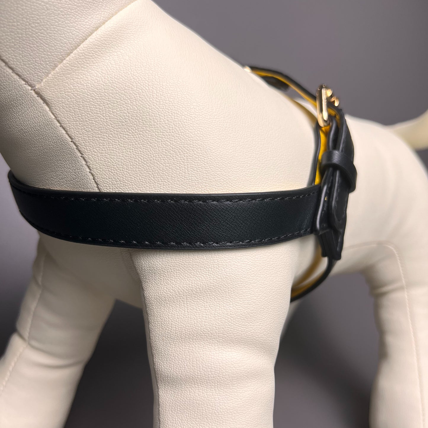 Waterproof leather dog harness set | Adjustable Y-shaped harness | Soft and comfortable Thickened metal buckle for small and medium dogs
