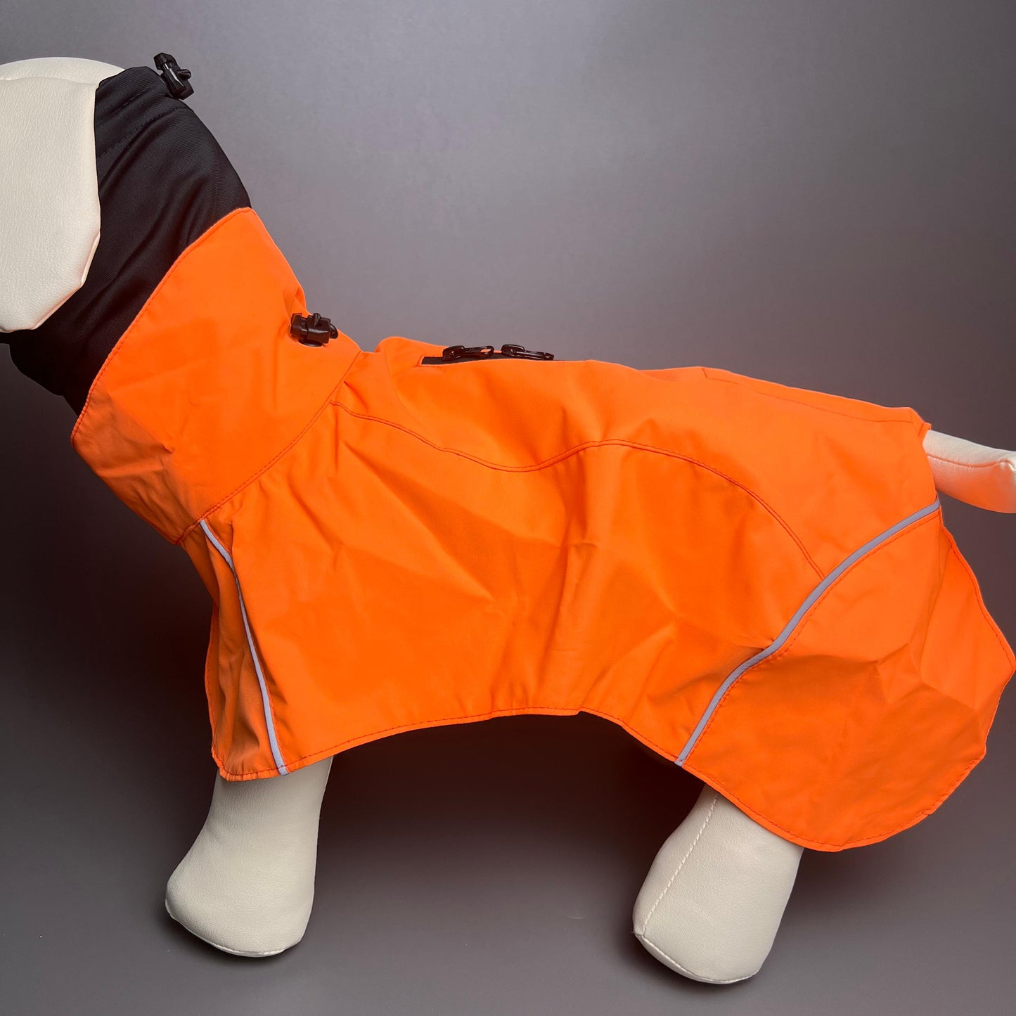 Lightweight dog raincoat – cape waterproof design with adjustable reflective strips for small and medium dogs