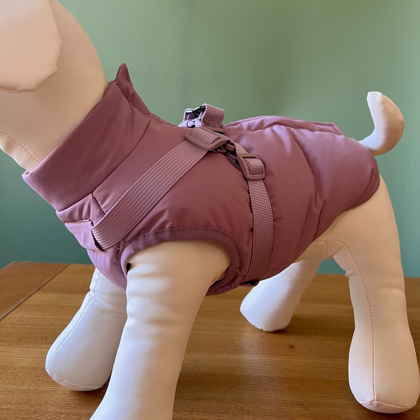 Waterproof dog jacket | Adjustable dog coat | With strap design | Windproof and rainproof pet coat in Morandi color | Suitable for all dogs