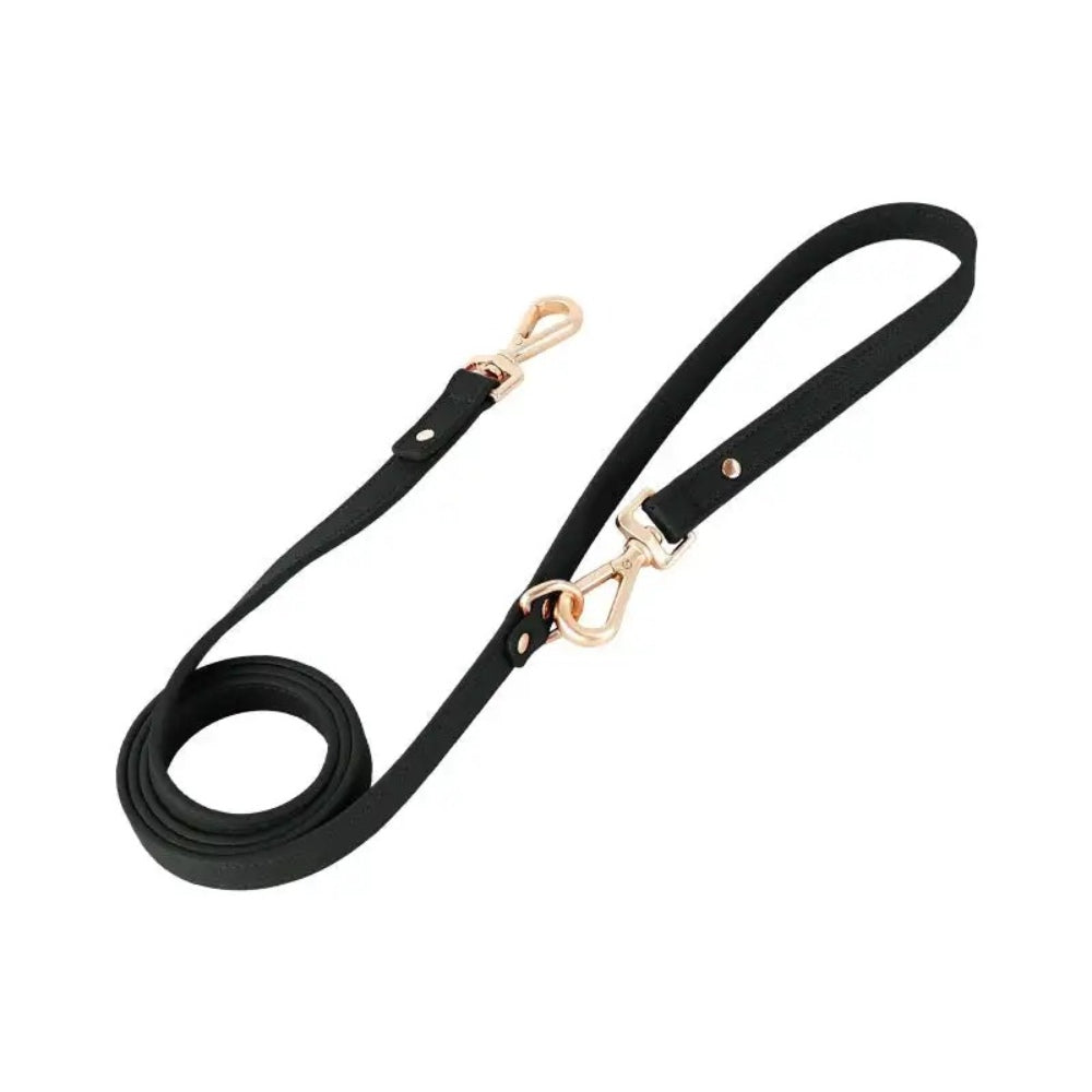 Leather Dog Harness with Handle Waterproof Dog Vest Leash Adjustable Soft and Comfortable for Medium and Large Dogs