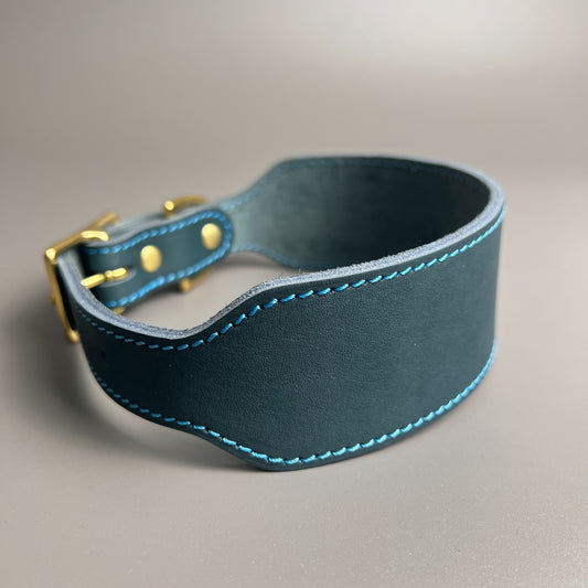 Luxury Leather Martingale Collar – Elegant & Safe for Sighthounds