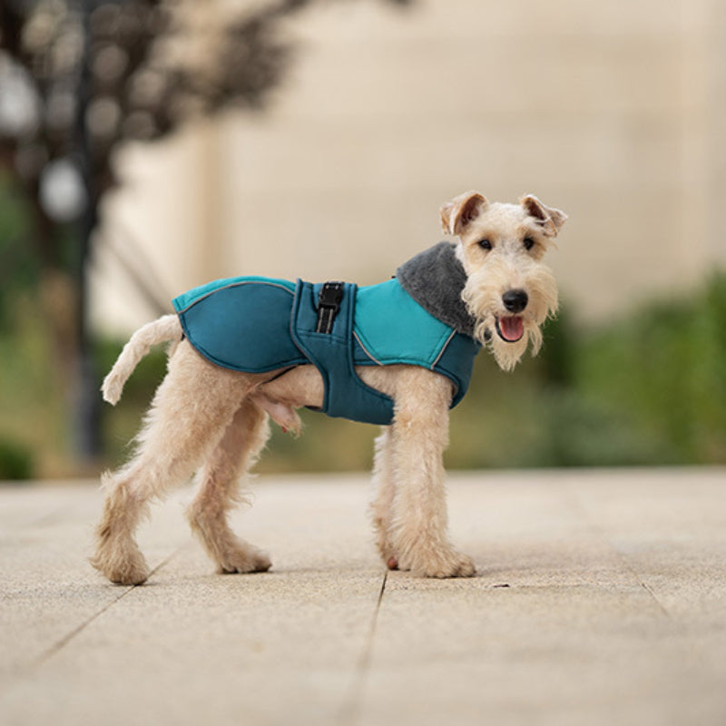 Hunde Winter Dicke Jacke Hohe Kragen Warm Reflektierende Kleine und Mittlere Hunde