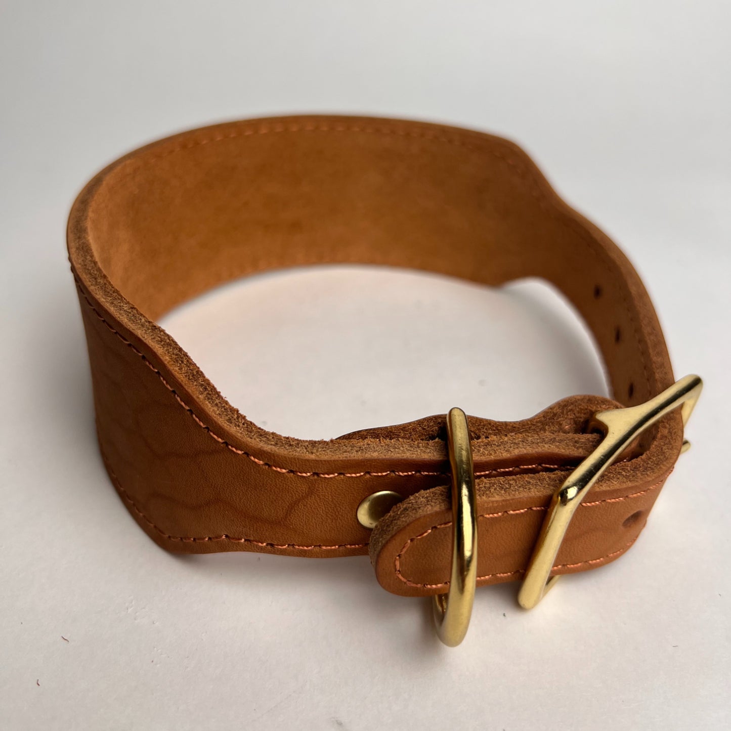 Anti-Pull Greyhound Leather Collar Natural leather soft and skin friendly
