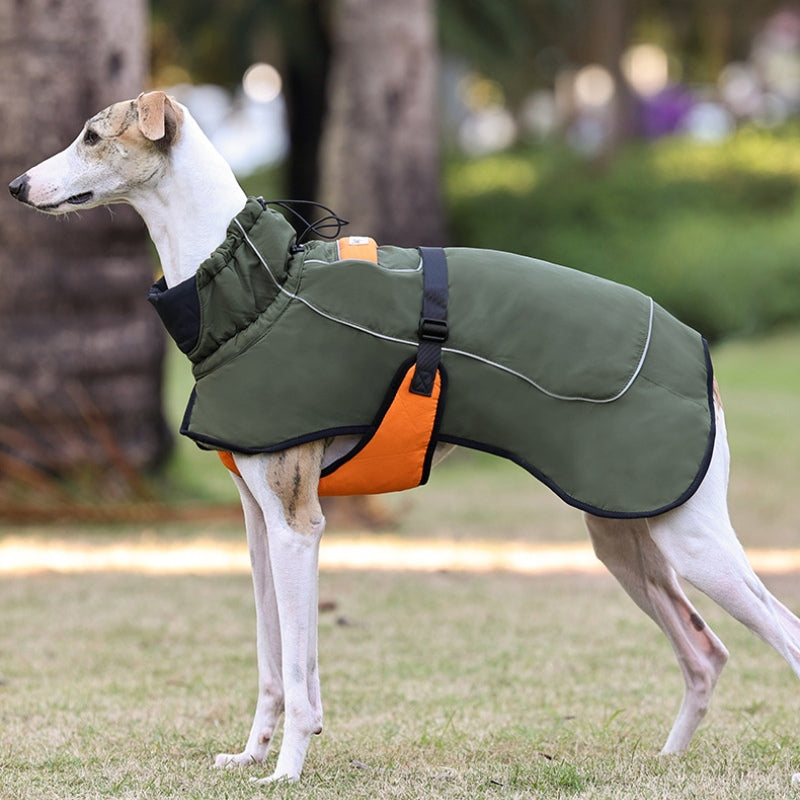 Dog winter warm jacket, outdoor waterproof medium and large dog jacket