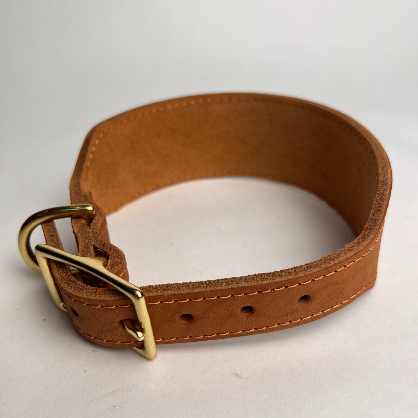 Anti-Pull Greyhound Leather Collar Natural leather soft and skin friendly