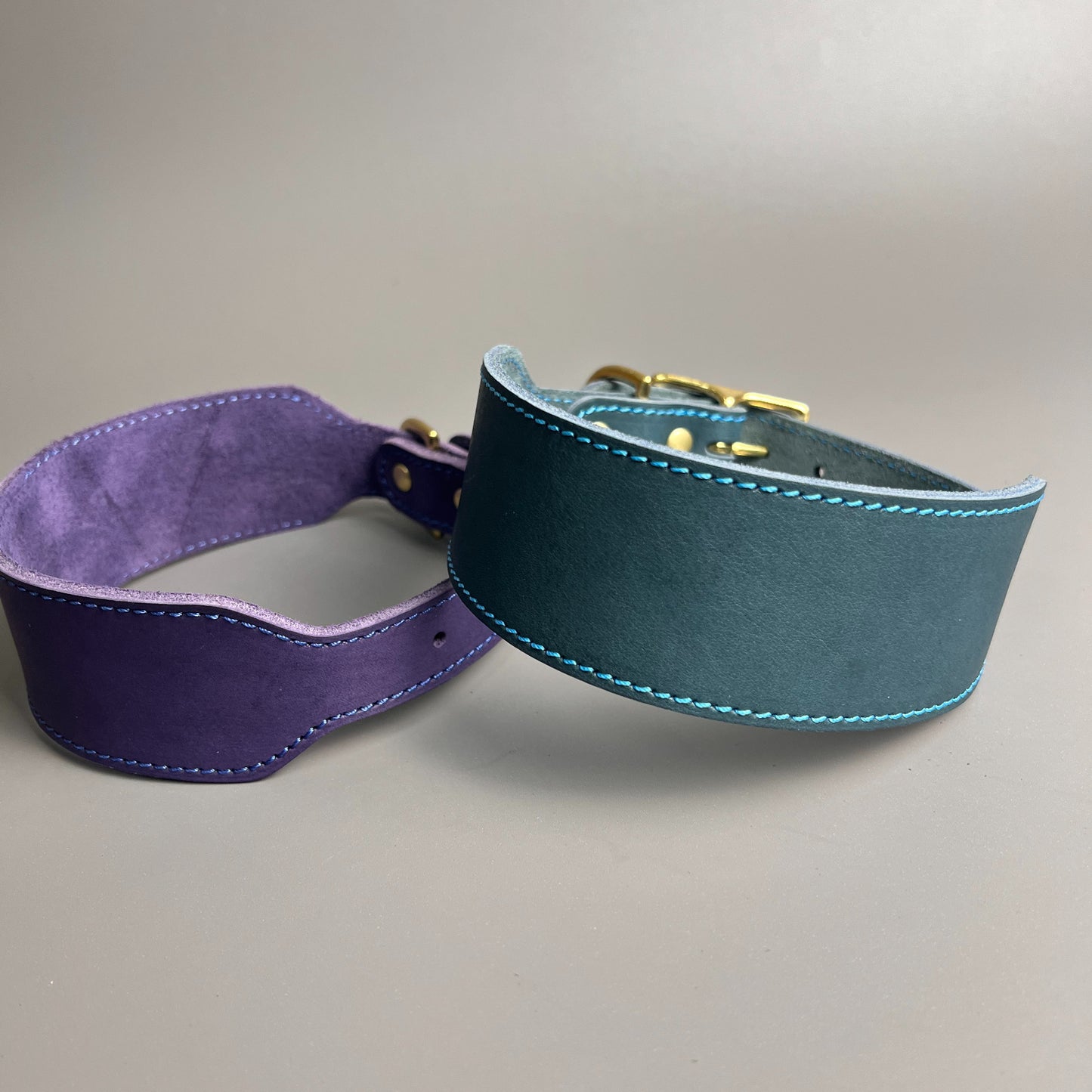 Luxury Leather Martingale Collar – Elegant & Safe for Sighthounds