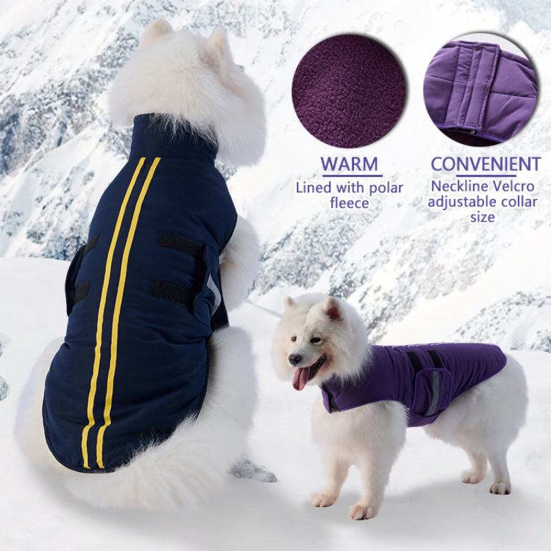 Thickened warm dog jacket suitable for medium and large dogs