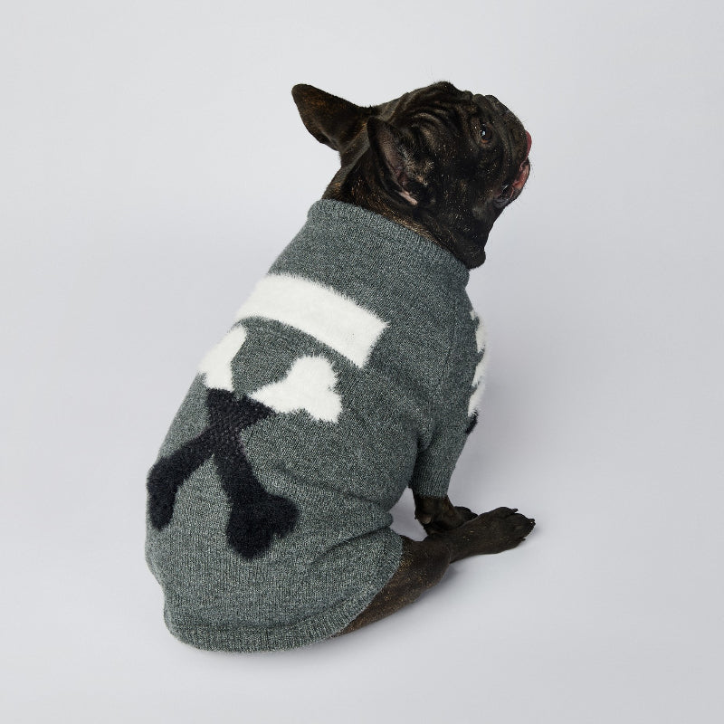 Fashionable dog sweater for Corgi, Schnauzer and French bulldog