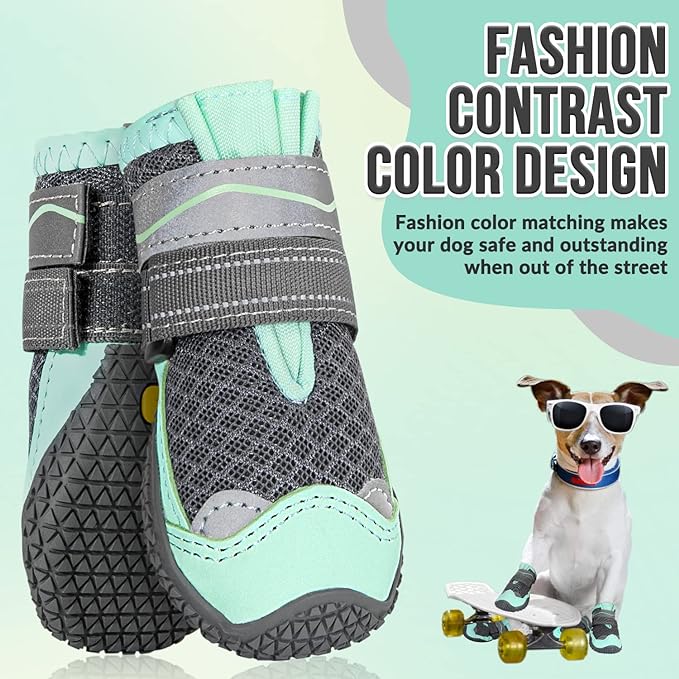 Anti-slip wear-resistant breathable dog boots