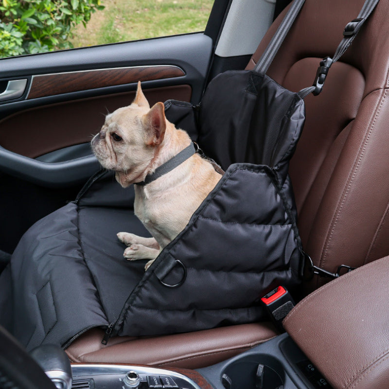 Premium dog car seat and bed, soft carry bag