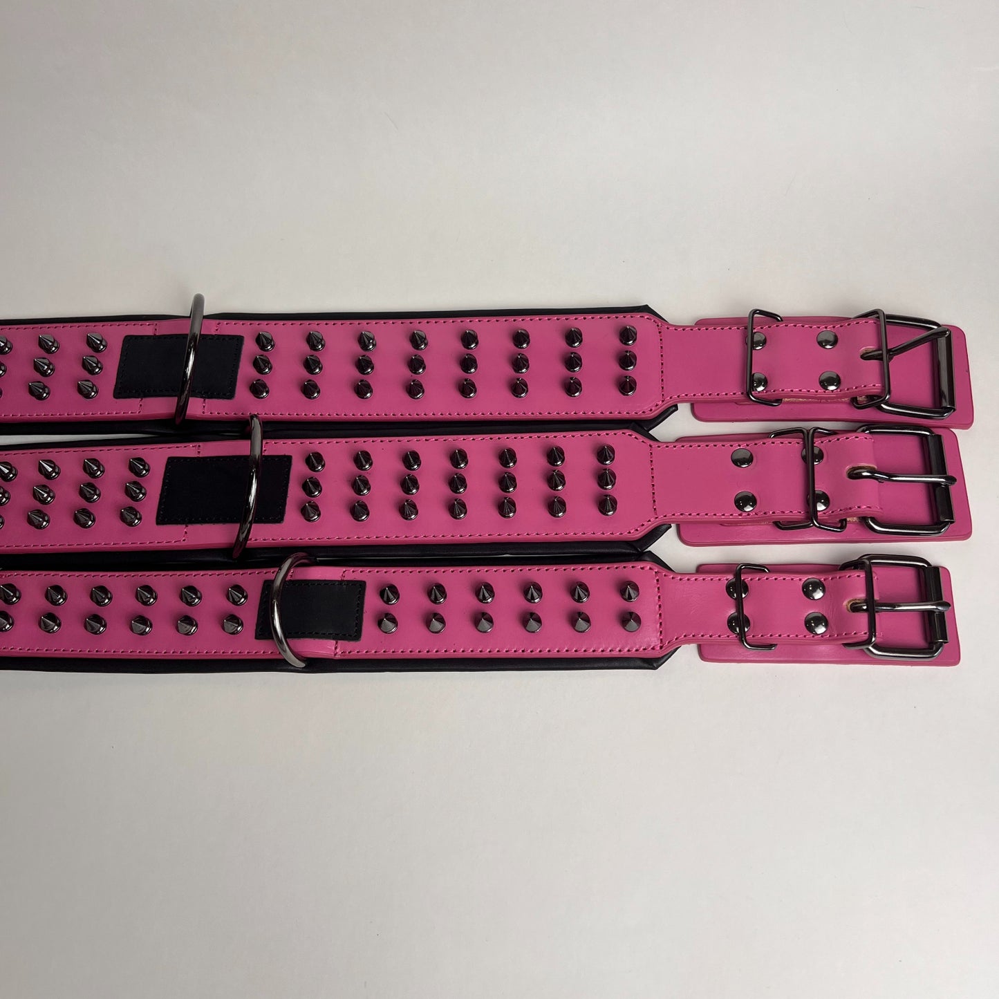 Heavy Duty Wide Studded Leather Dog Collar for Large Breeds – Thick 4.5mm Genuine Leather