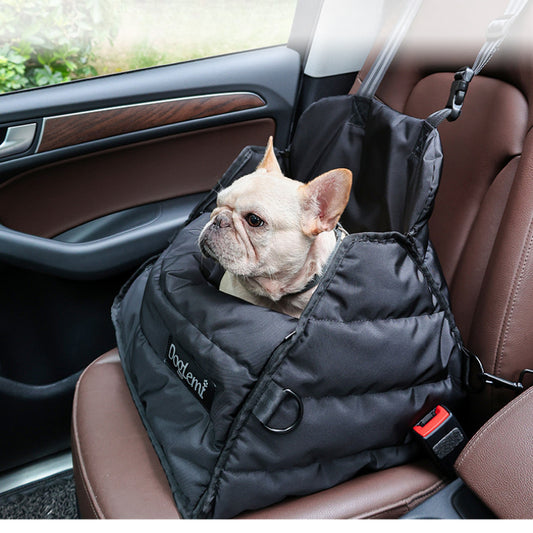 Premium dog car seat and bed, soft carry bag