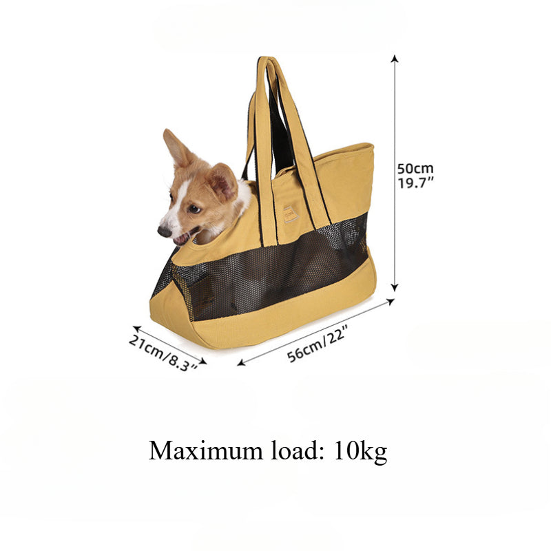 Pet Travel Bag Canvas Shoulder Pet Bag