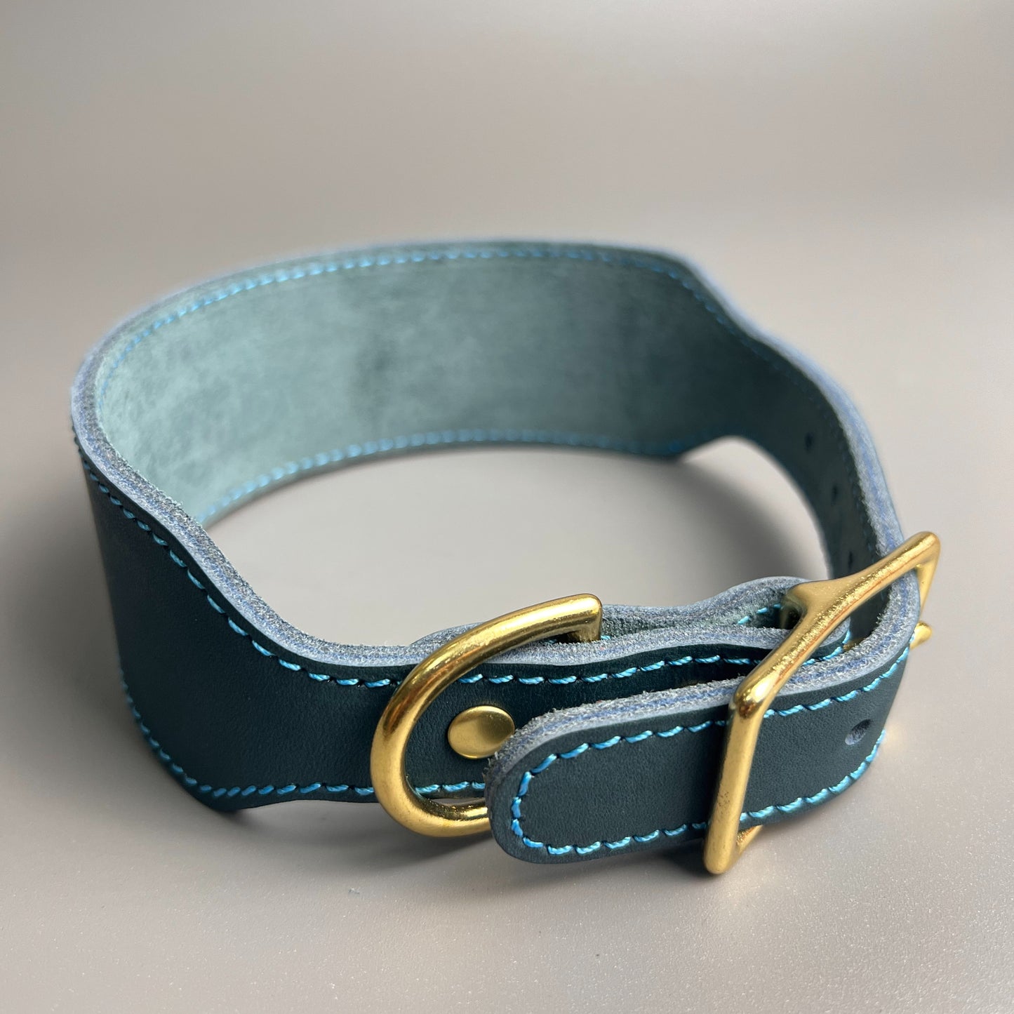 Luxury Leather Martingale Collar – Elegant & Safe for Sighthounds