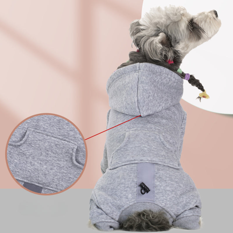 Puppy winter hoodie four-legged sweatshirt