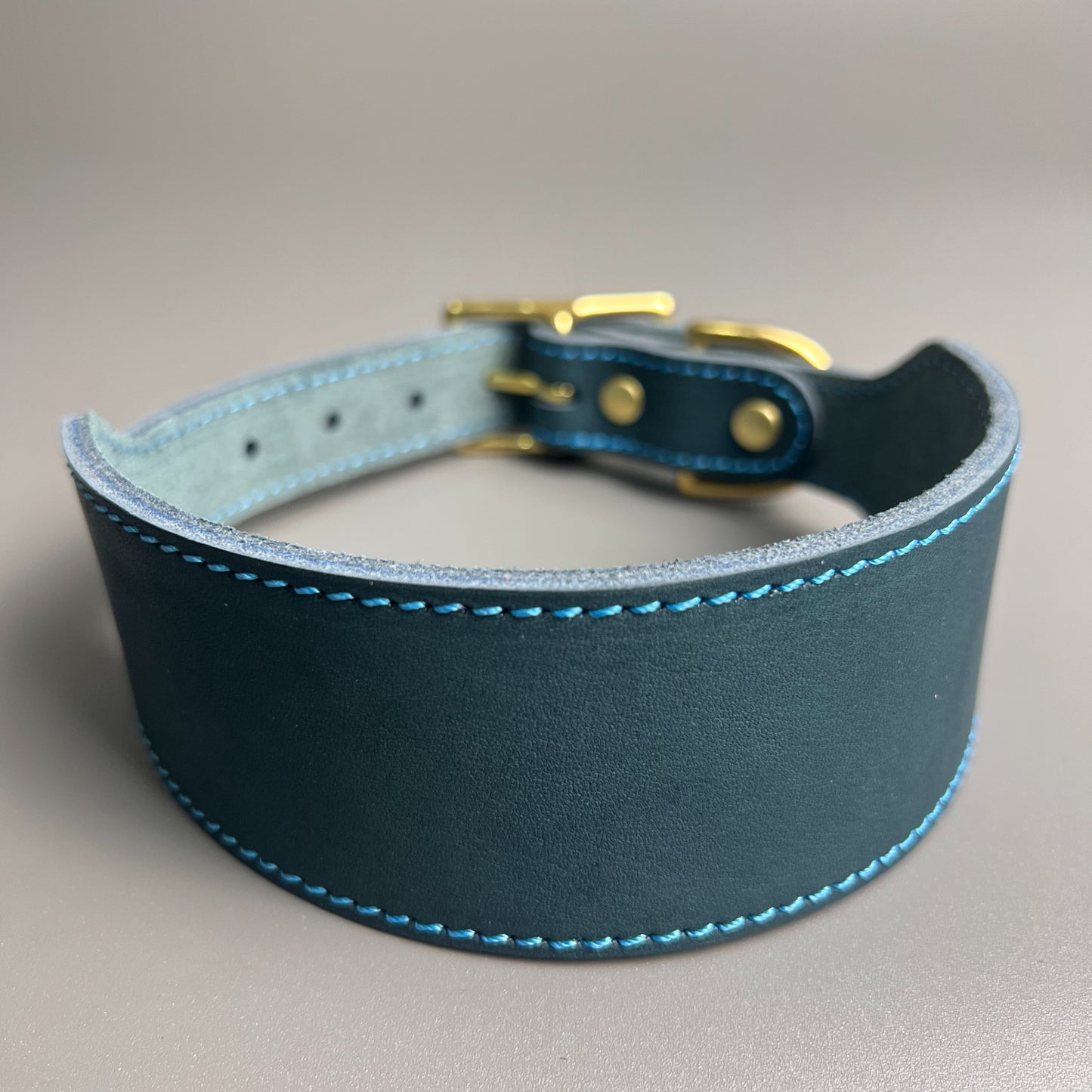 Luxury Leather Martingale Collar – Elegant & Safe for Sighthounds